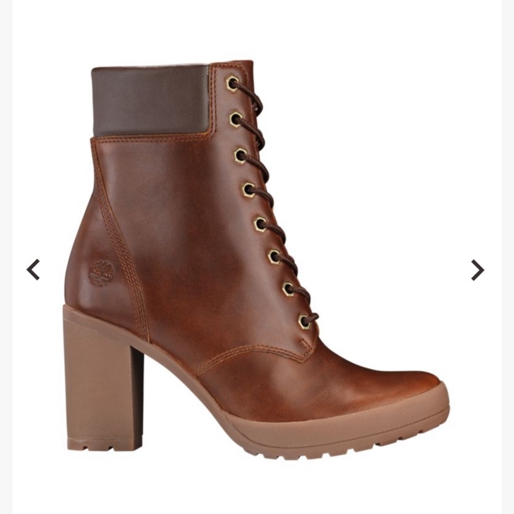 Timberland Camdale Chunky Heel Boot Brown Size 6.5
